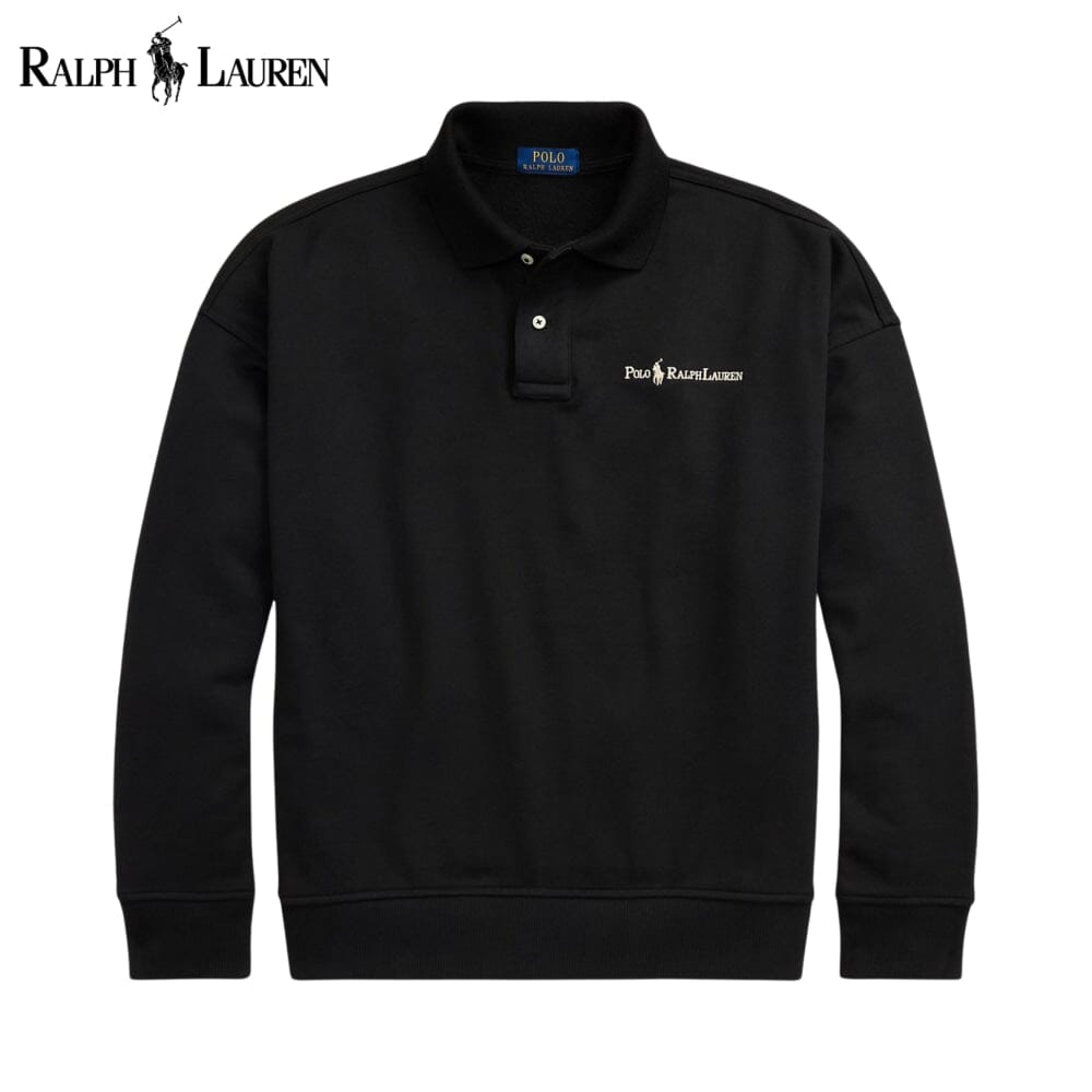 Sweat-shirt à col avec logo RL