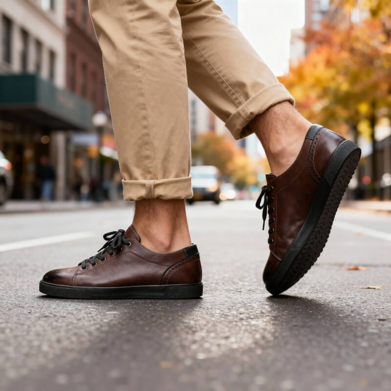 Baskets en cuir Cruz