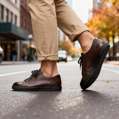 Baskets en cuir Cruz