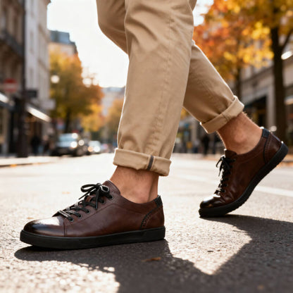 Baskets en cuir Cruz