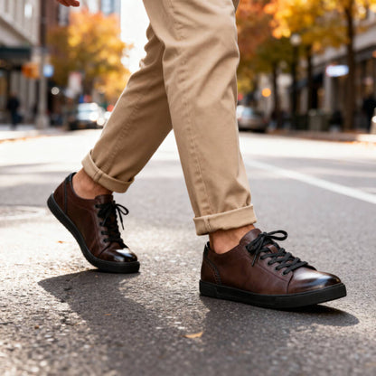 Baskets en cuir Cruz