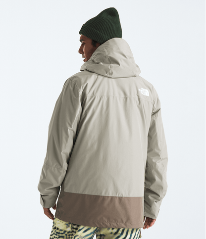 TNF Herrenjacke Thermoball Eco Snow Triclimate Clay Grey/TNF Black