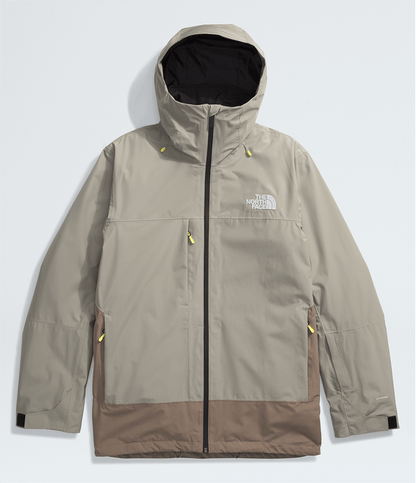 TNF Herrenjacke Thermoball Eco Snow Triclimate Clay Grey/TNF Black
