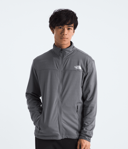 Trail Grid Full Zip Gris Perle Fumé