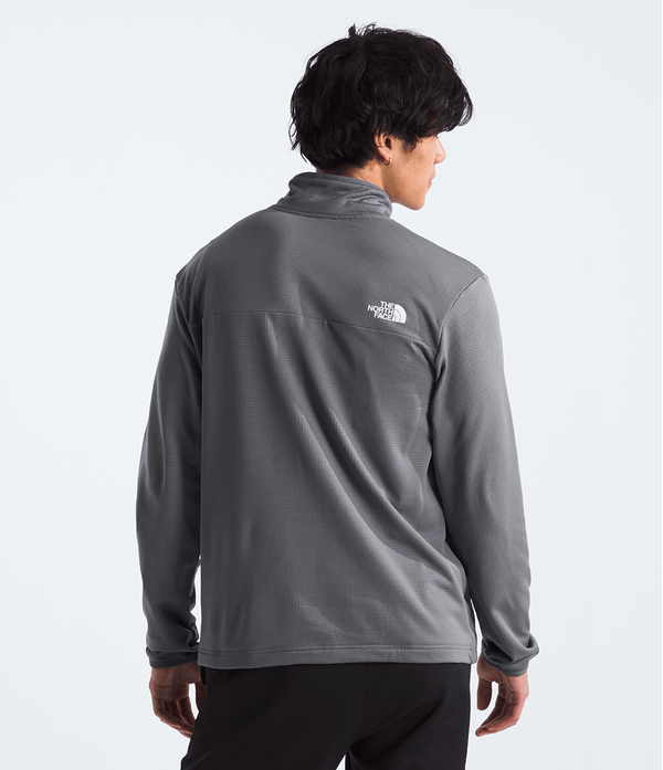 Trail Grid Full Zip Gris Perle Fumé