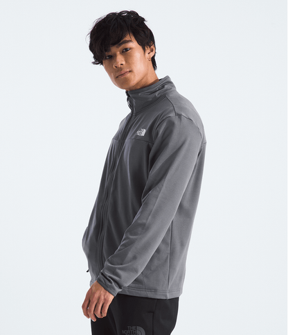 Trail Grid Full Zip Gris Perle Fumé