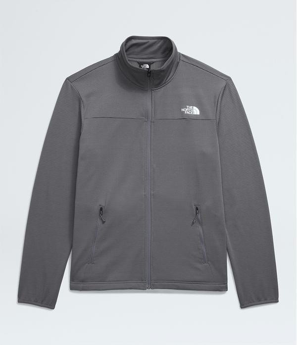 Trail Grid Full Zip Gris Perle Fumé