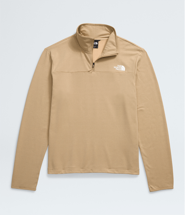 Polaire The North Face Homme Cedar Trail Grid 1/4 Zip Kaki Stone