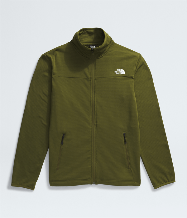 Polaire TNF Hommes Cedar Trail Grid Full Zip Vert Olive