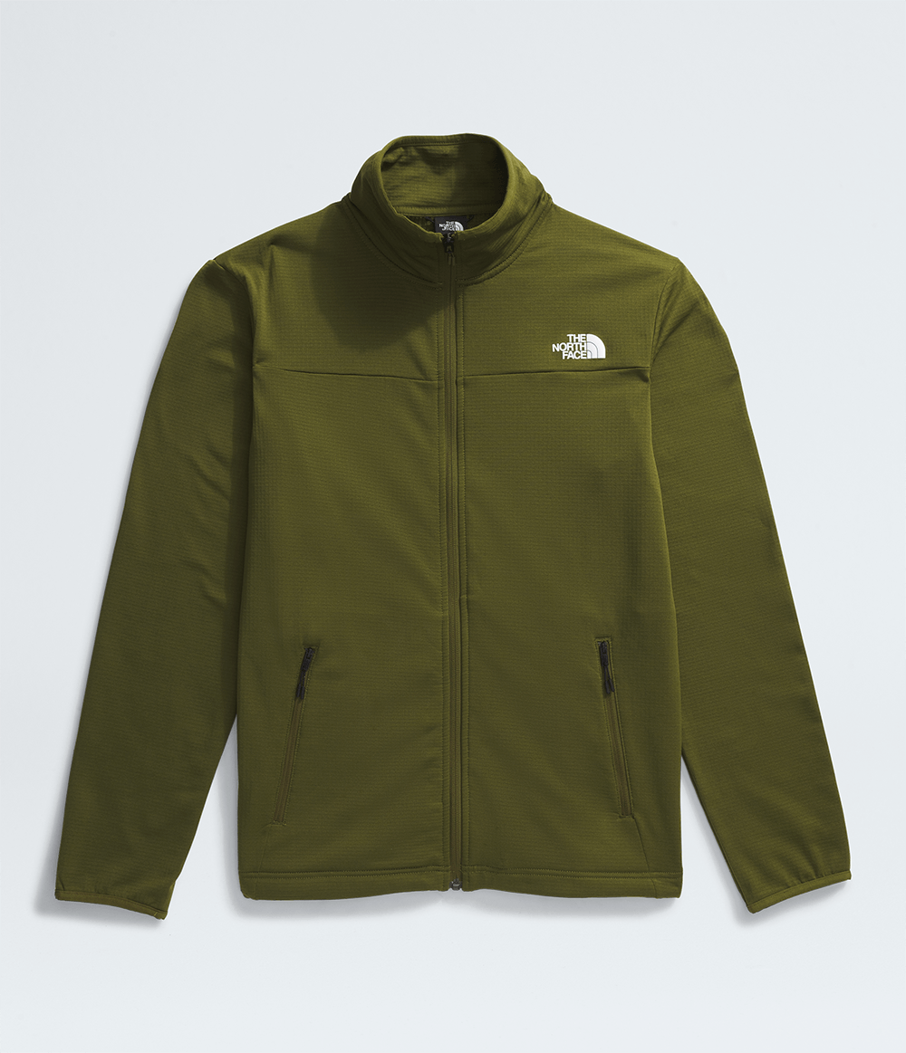 Polaire TNF Hommes Cedar Trail Grid Full Zip Vert Olive