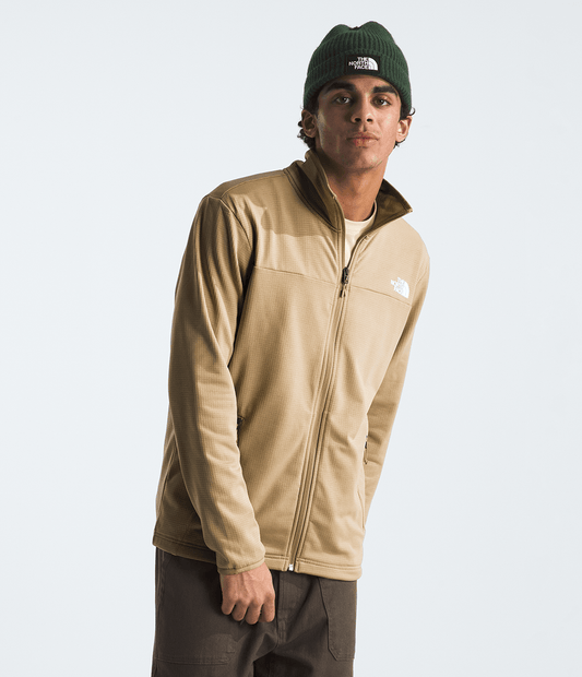 Polaire TNF Homme Cedar Trail Grid Full Zip Khaki Stone