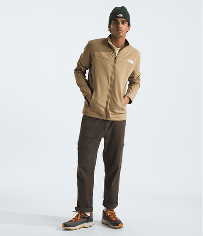 Polaire TNF Homme Cedar Trail Grid Full Zip Khaki Stone