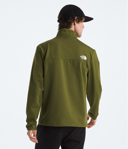 Polaire The North Face pour homme Cedar Trail Grid 1/4 Zip Vert Olive