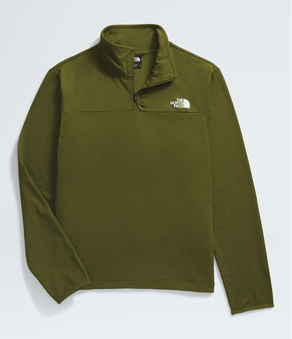 Polaire The North Face pour homme Cedar Trail Grid 1/4 Zip Vert Olive