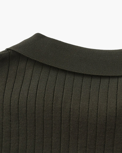 Geripptes Premium-Polo