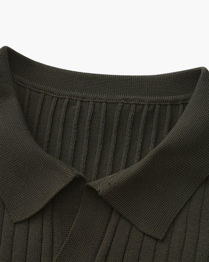 Geripptes Premium-Polo