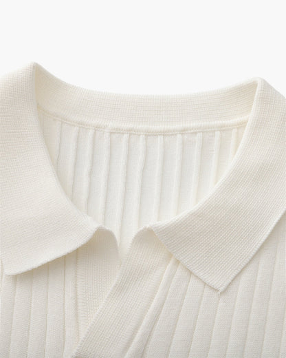 Geripptes Premium-Polo