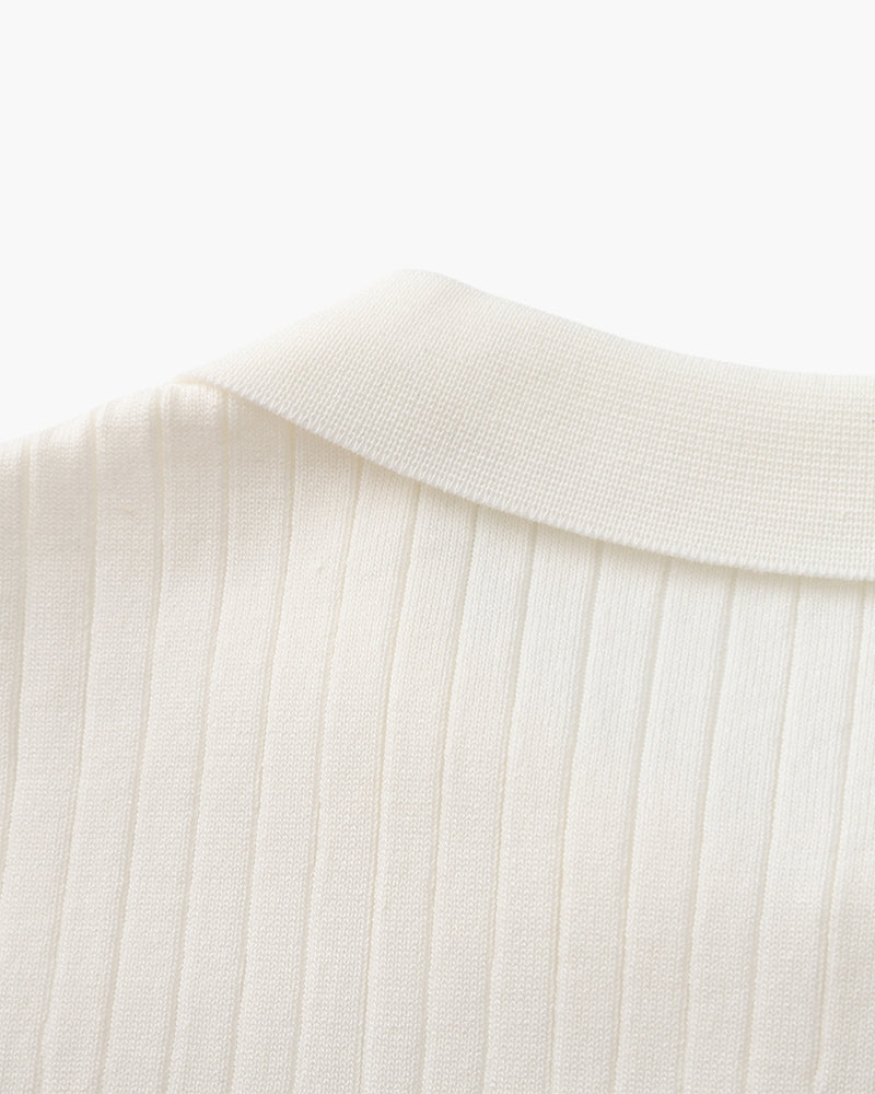 Geripptes Premium-Polo