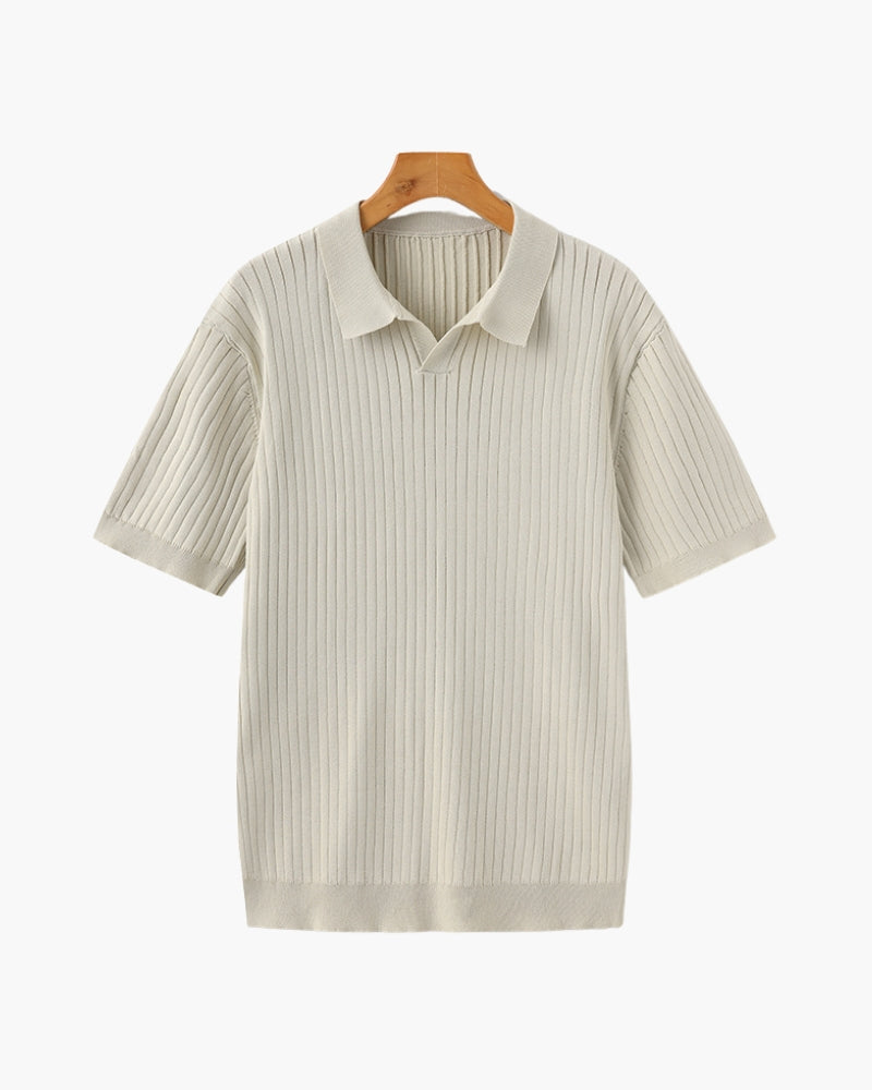 Geripptes Premium-Polo