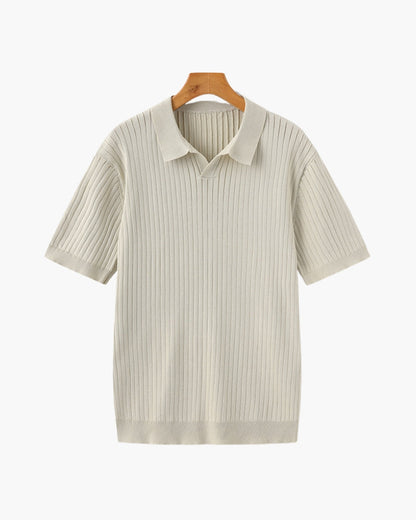 Geripptes Premium-Polo