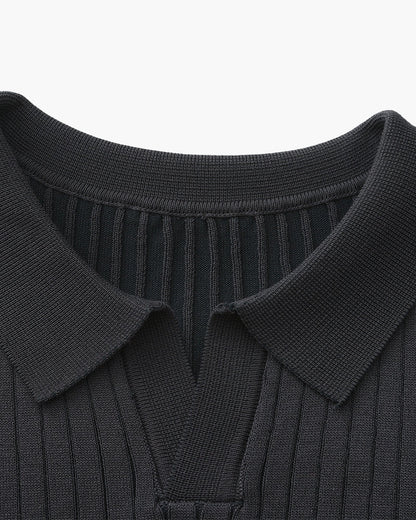 Geripptes Premium-Polo