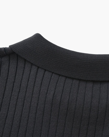 Geripptes Premium-Polo