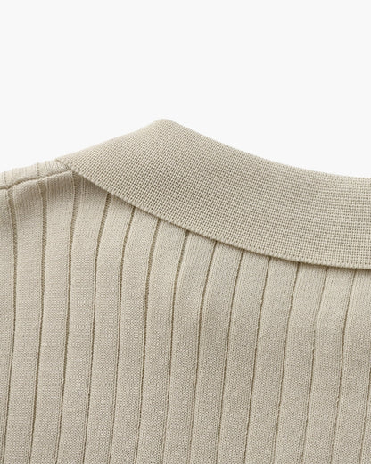 Geripptes Premium-Polo