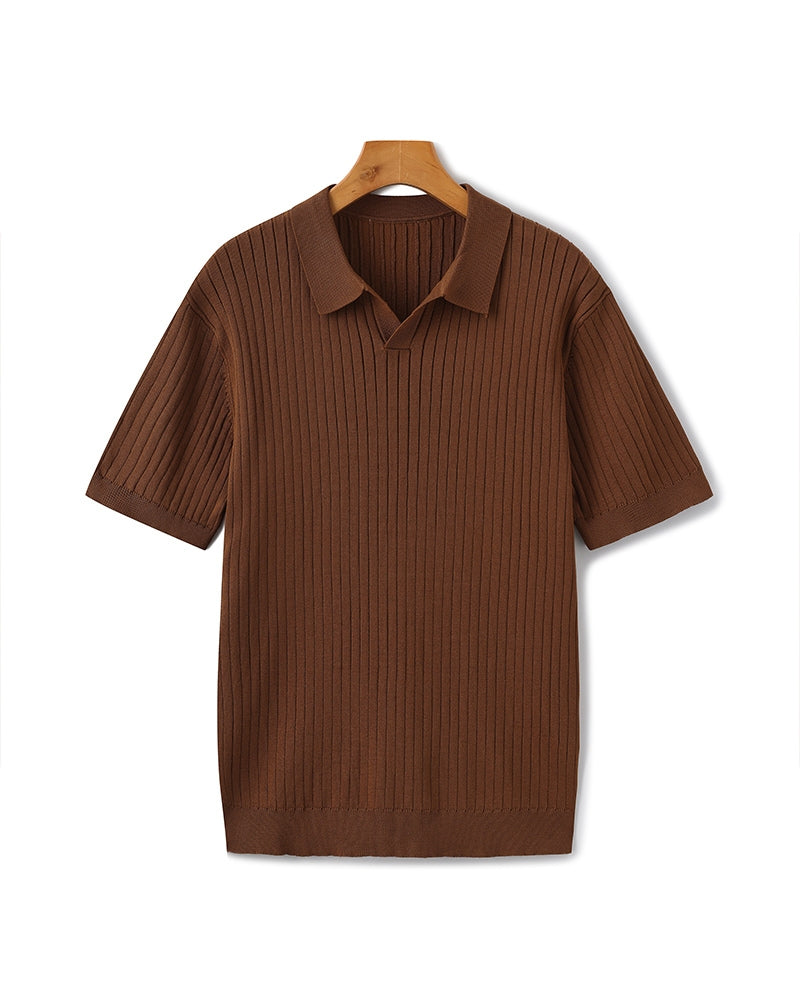 Geripptes Premium-Polo