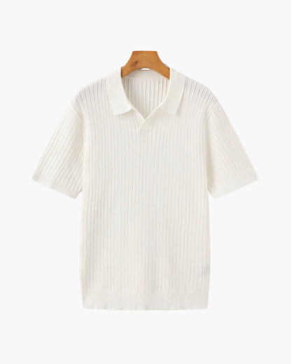 Geripptes Premium-Polo