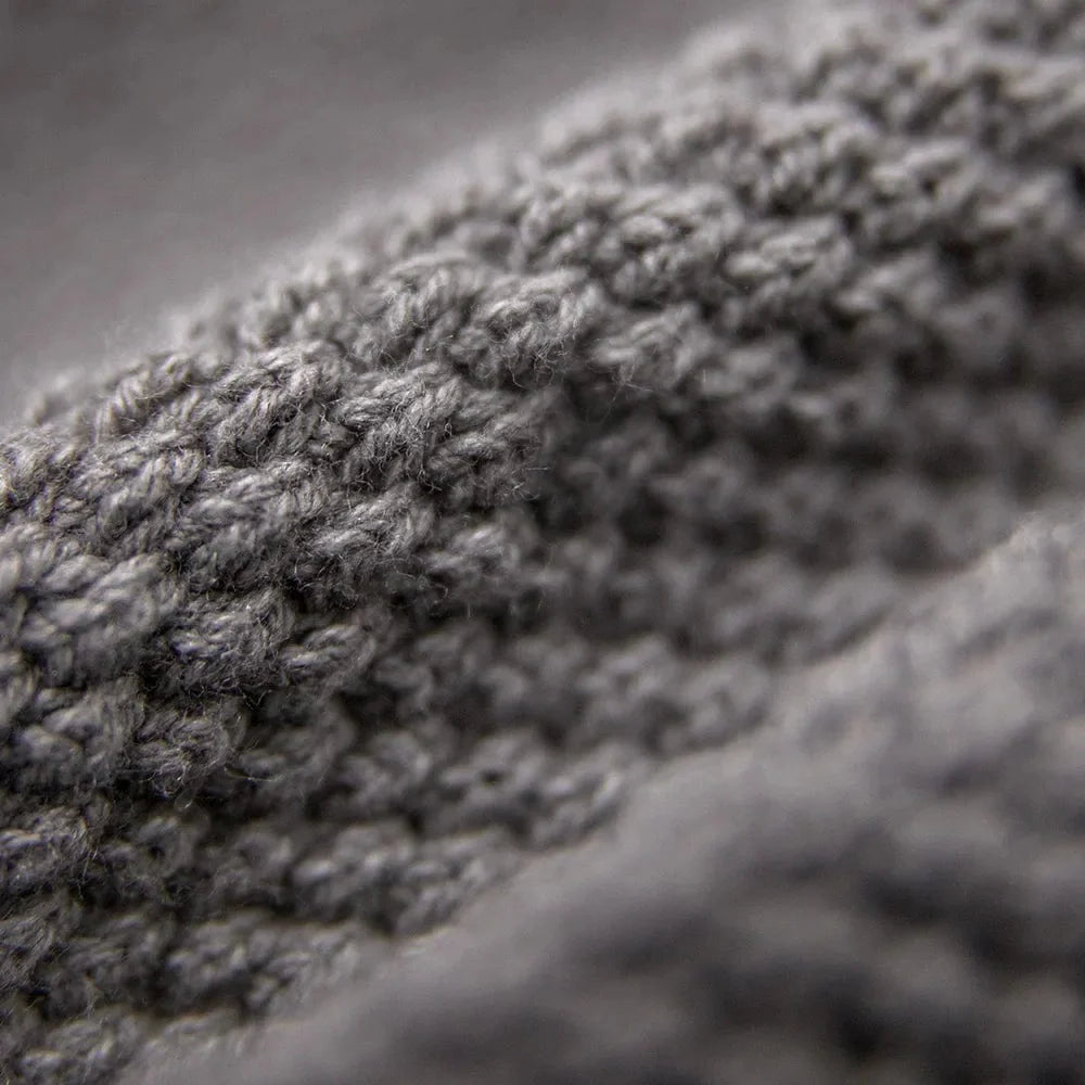 Rockfella Half-Zip Knitted Hoodie