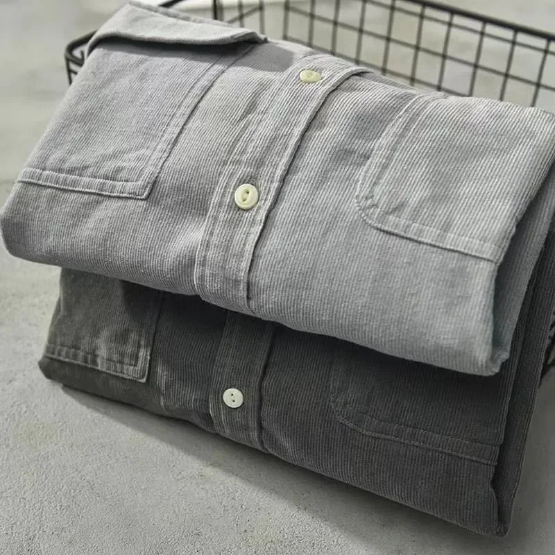 Chemise en velours côtelé Ambrosio