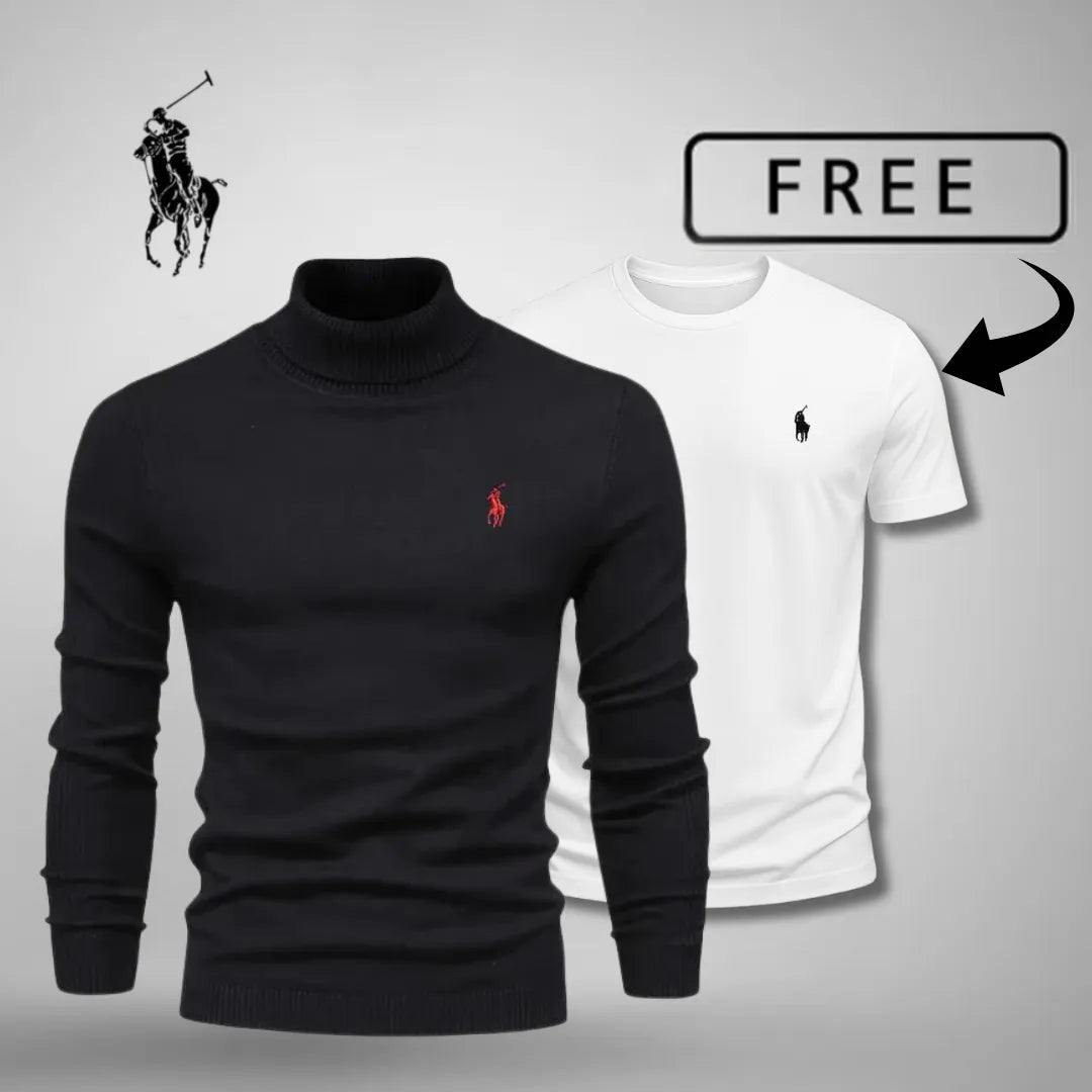 RL Premium Roll Neck Jumper + Free T-Shirt Today