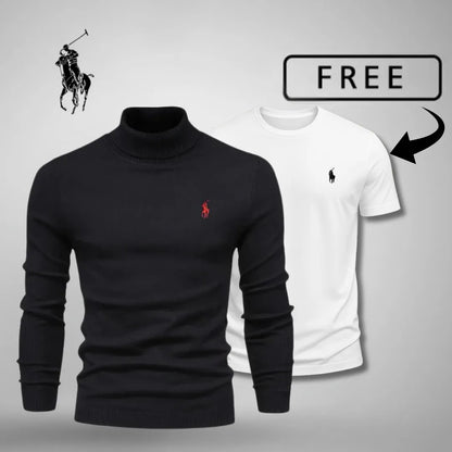 RL Premium Roll Neck Jumper + Free T-Shirt Today
