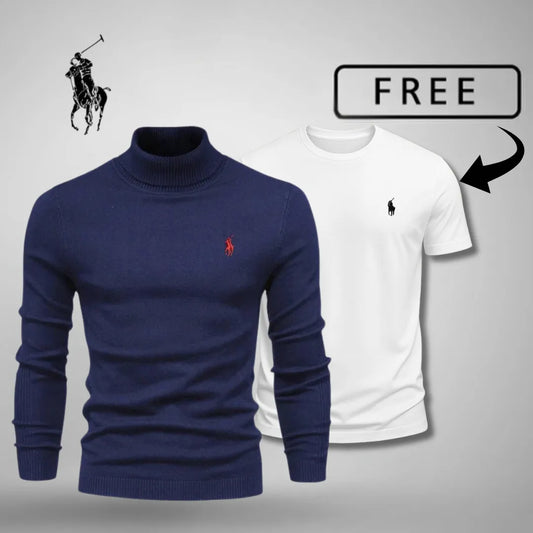 RL Premium Roll Neck Jumper + Free T-Shirt Today