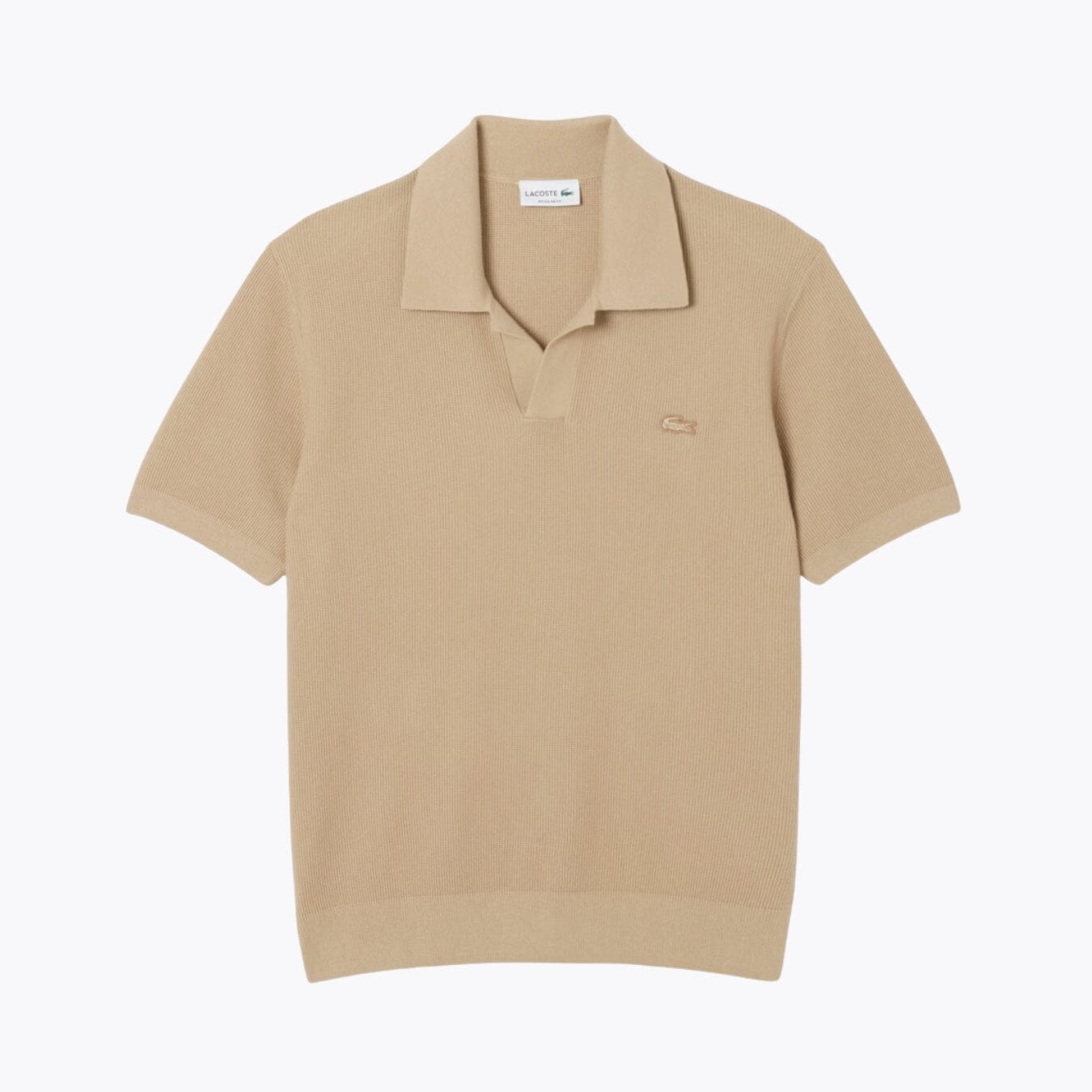 LC Cotton Blend Open Polo Collar Sweater