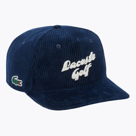 Casquette de golf en velours côtelé brodé LC