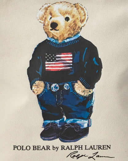 RL Polo Bear Cotton Canvas Tote