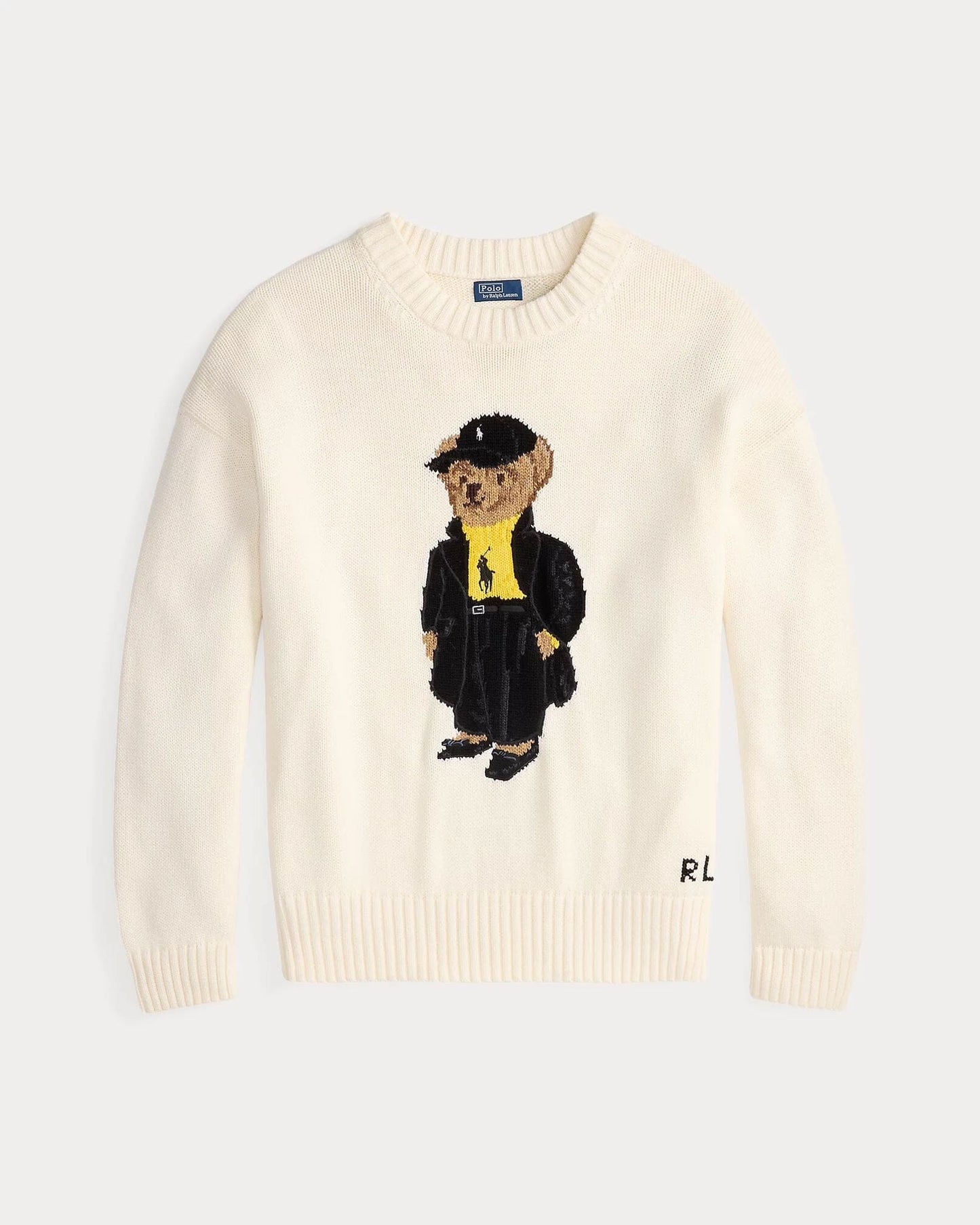 RL Polo Bear Cotton Crewneck Sweater