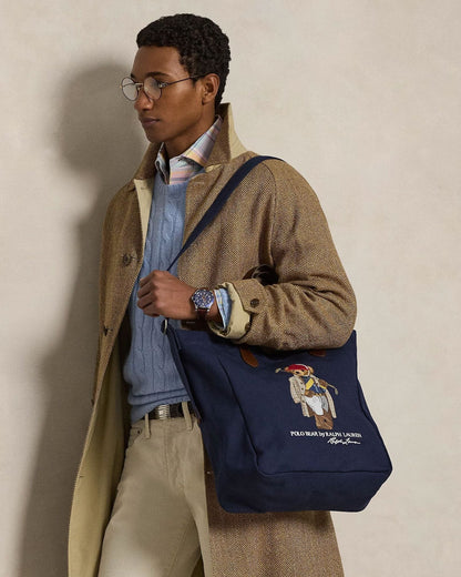RL Polo Bear Canvas Shopper Bag