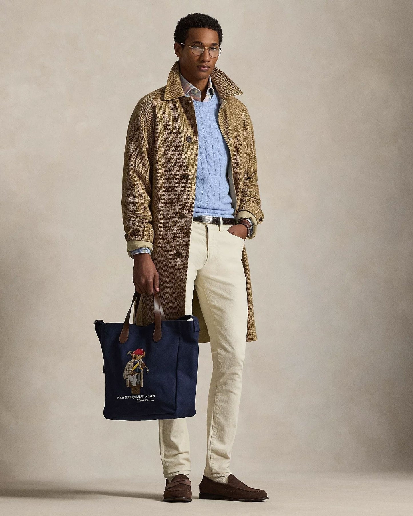 RL Polo Bear Canvas Shopper Bag