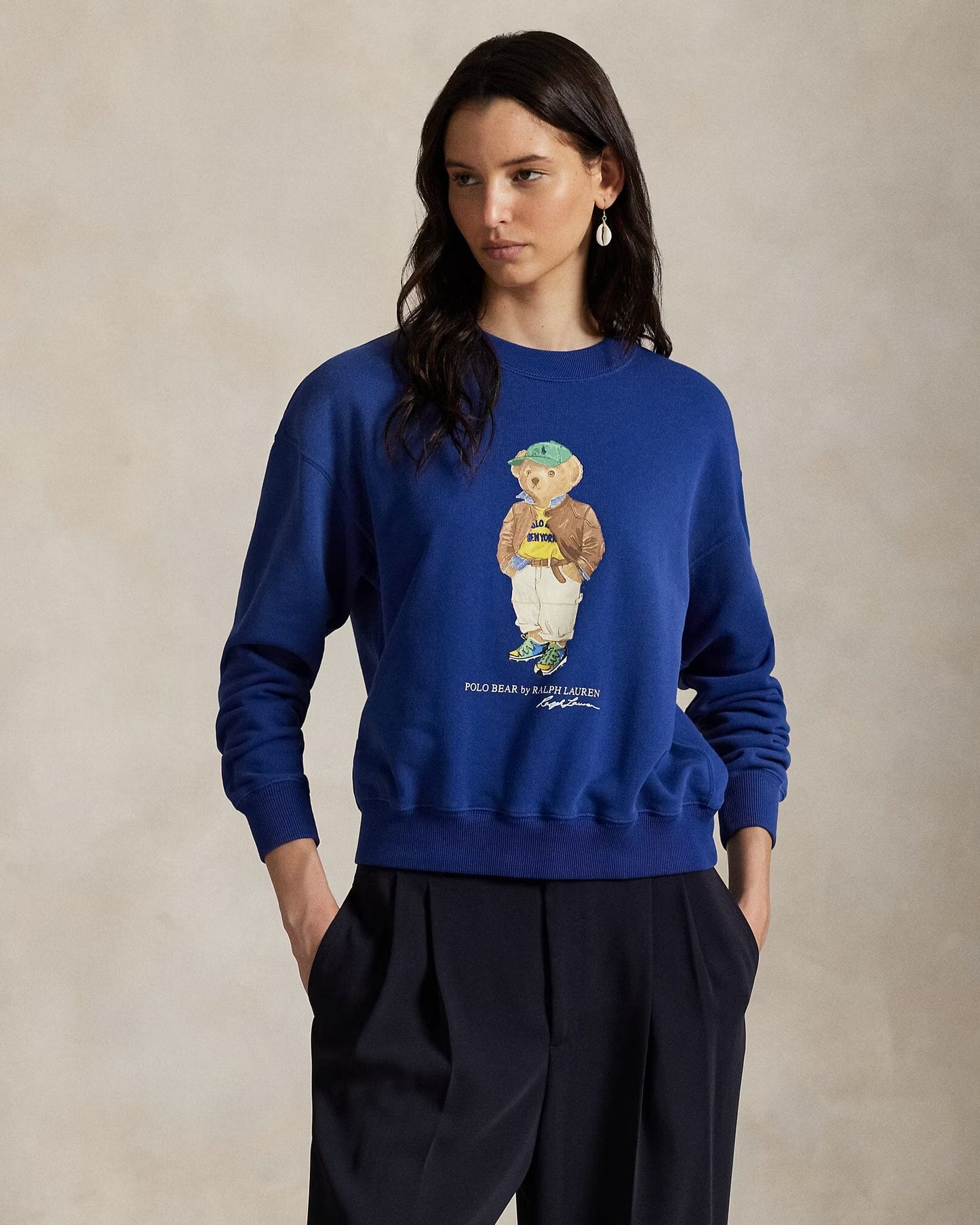 RL Polo Bear Lightweight Fleece Crewneck