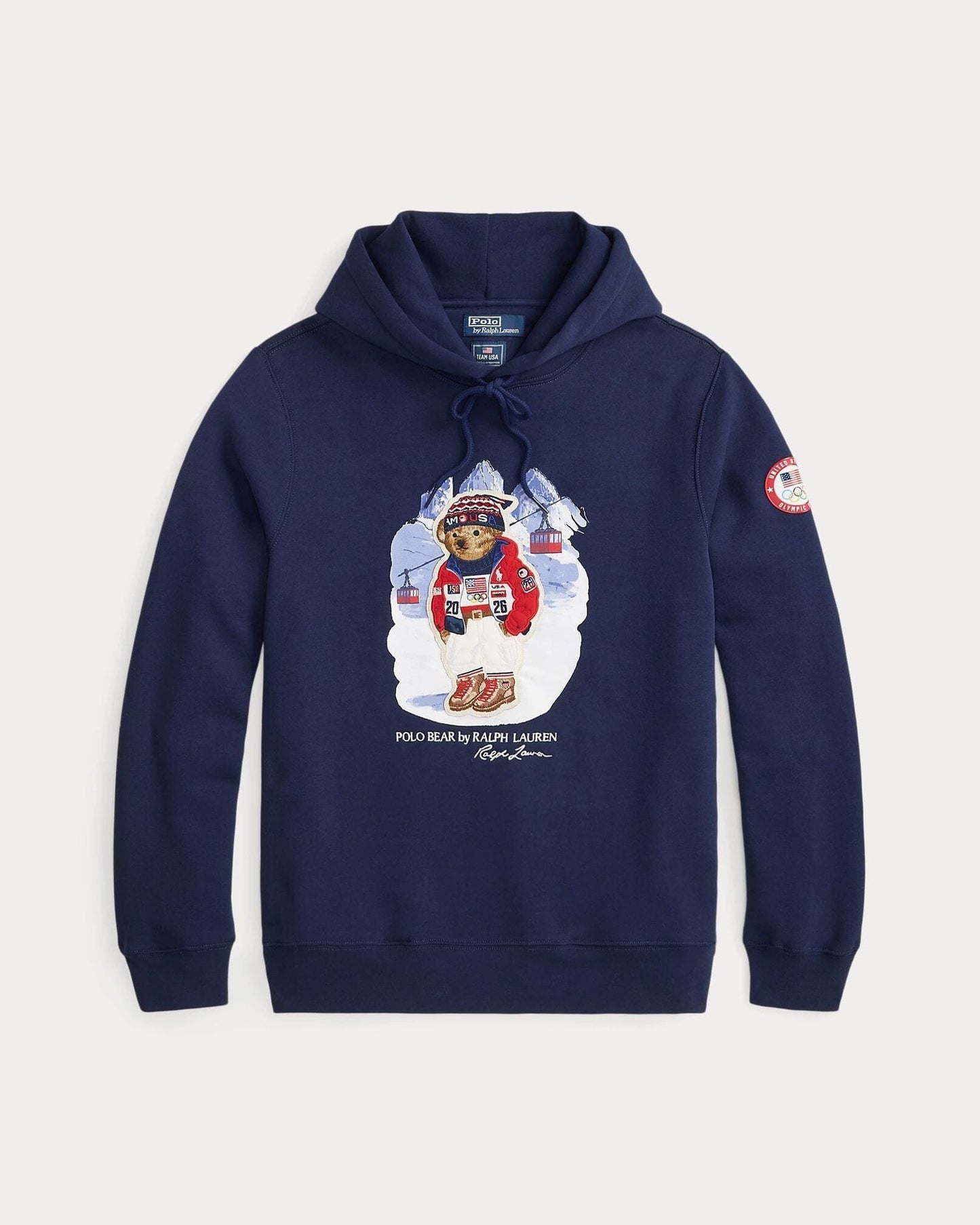 RL Team USA Polo Bear Hoodie
