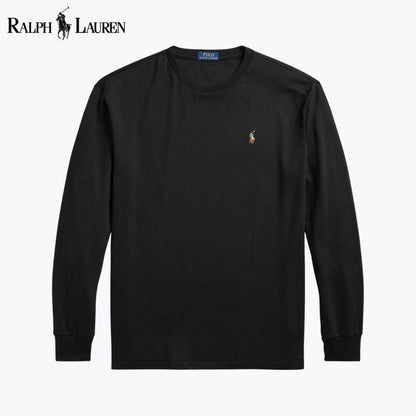 RL Classic Fit Weiches Baumwoll-Rundhals-T-Shirt