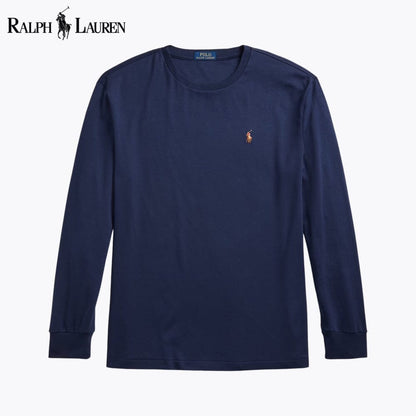 RL Classic Fit Weiches Baumwoll-Rundhals-T-Shirt