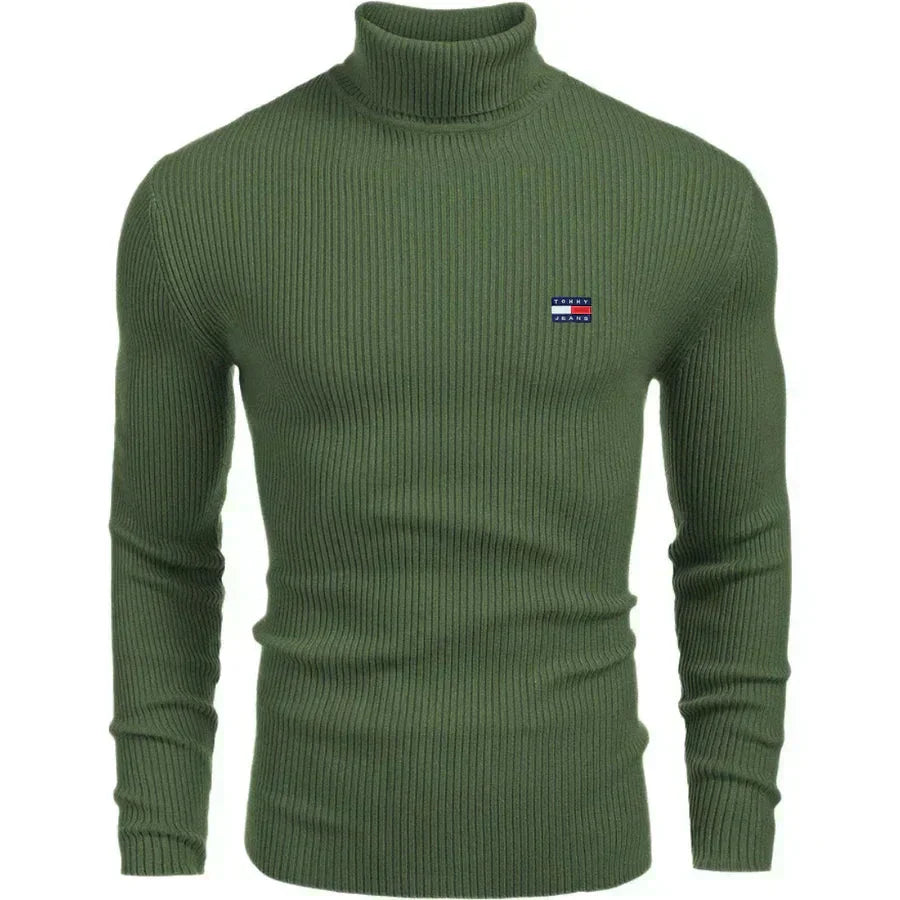 TH Turtleneck Classic Knit Sweater