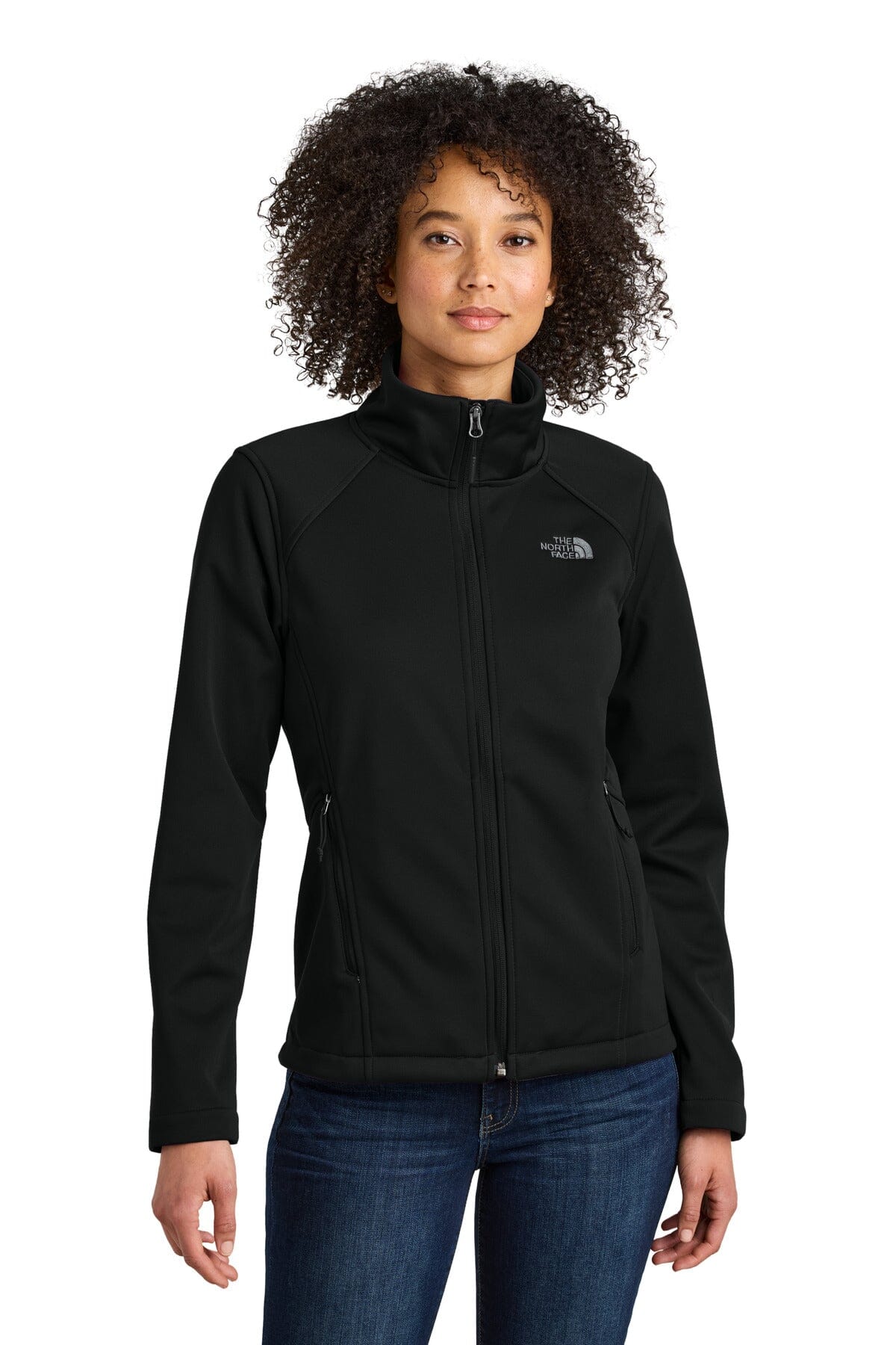 Veste Soft Shell TNF Ridgewall avec logo sur la poitrine pour femme