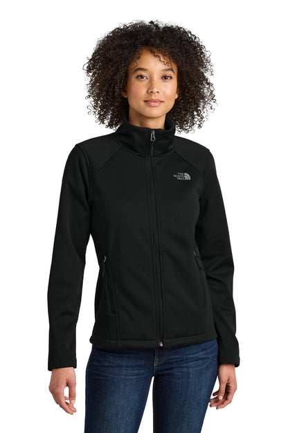 Veste Soft Shell TNF Ridgewall avec logo sur la poitrine pour femme