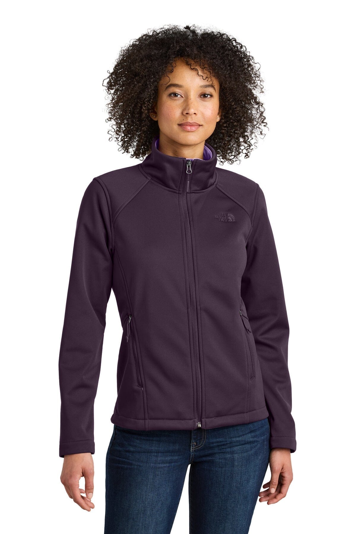 Veste Soft Shell TNF Ridgewall avec logo sur la poitrine pour femme